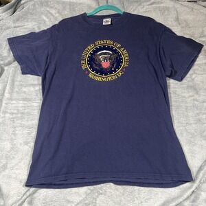 Washington DC USA Presidential Seal T-Shirt Large Embroidered Eagle Delta Pro